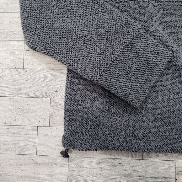 Eddie Bauer Quarter Zip Fleece Pockets Outdoor Cozy Gray Black Womens S NWT - Picture 4 of 13